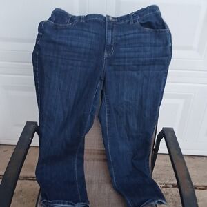 Simply Vera Capri Mid Rise Stretch Denim Jeans Size 16W